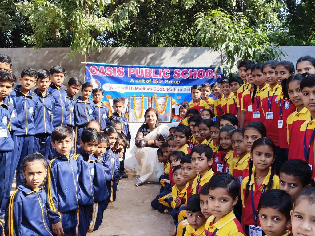 Mahatma Gandhi & Lal Bahadur Shastri Jayanti  Celebrated at Oasis Public School, Chomu on dated 02-10-2024