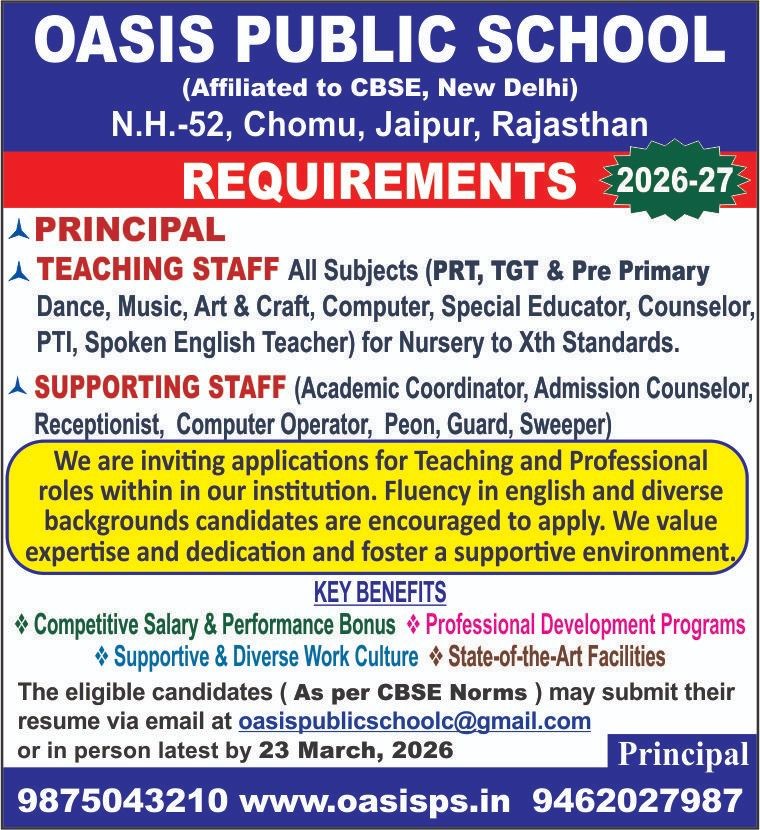 STAFF - REQUIREMENTS