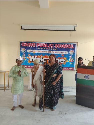 Gandhi Jayanti Celebrates By Oasis Public School